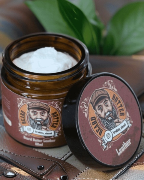 Masło do brody Leather Brodaty Ślązak zapach skóry, pieprzu i drewna. Ręcznie robiony dla silnego efektu stylizacji i odżywienia Masło do brody Leather Brodaty Ślązak zapach skóry, pieprzu i drewna. Ręcznie robiony dla silnego efektu stylizacji i odżywienia
