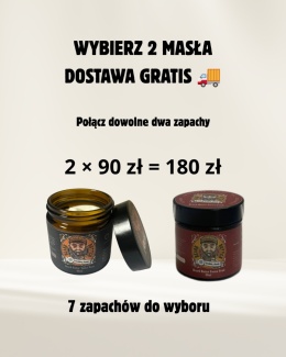 Brodaty Ślązak - Naturalne Masło do Brody | 7 zapachów | Wegańska pielęgnacja i stylizacja
