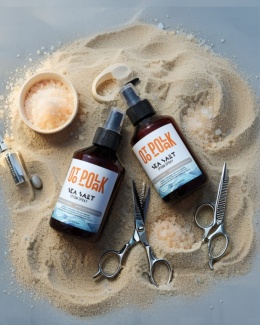 Spray do stylizacji włosów OTO POLAK Sea Salt Epsom na piasku z solą morską i akcesoriami barberskimi – naturalna pielęgnacja